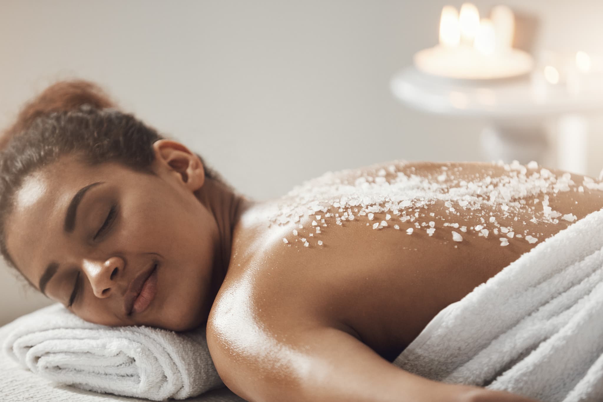 Body treatment at a spa